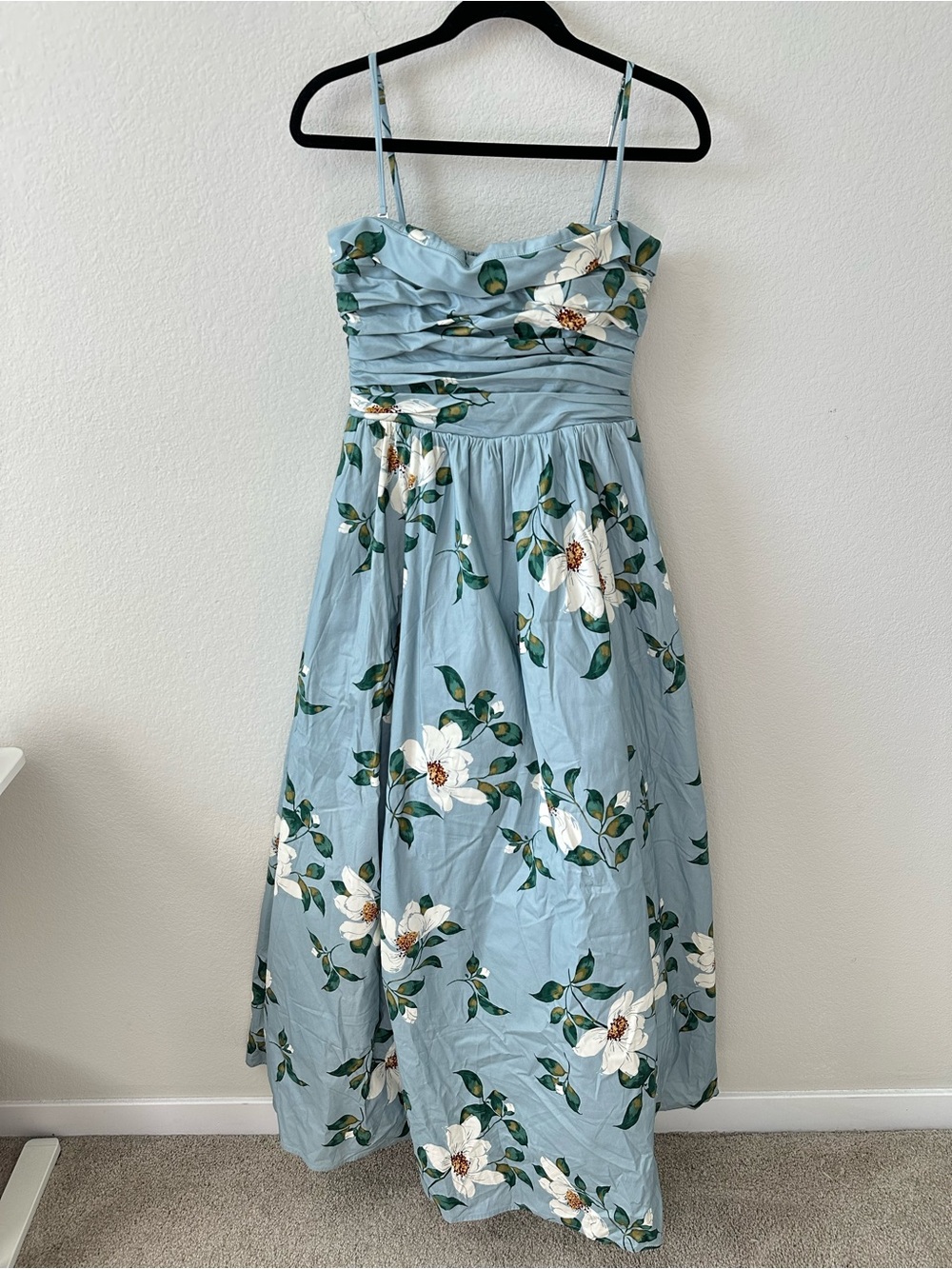REFORMATION Kastoria in Louisiana Floral Blue Maxi Dress SZ US 8 NWT - Picture 2 of 8